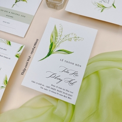 PB rút 386 - Thiệp hoa linh lan xanh nhẹ nhàng