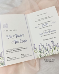 414 CN - Thiệp Lavender tím thơ mộng, nhẹ nhàng