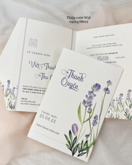 414 CN - Thiệp Lavender tím thơ mộng, nhẹ nhàng