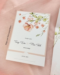 May 425 - Thiệp họa tiết cỏ mùa xuân