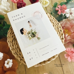 446 CN - Thiệp in ảnh nhẹ nhàng, vintage