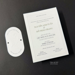 PB 527 - Thiệp tối giản thúc nổi