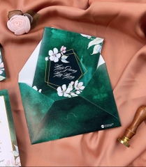 PB 047 - Thiệp nền loang xanh huyền bí, cá tính
