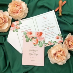 215 CN - Thiệp hoa Mẫu Đơn quyến rũ, sang trọng