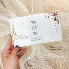 Ngang 350 - Thiệp hoa phong cách Vintage