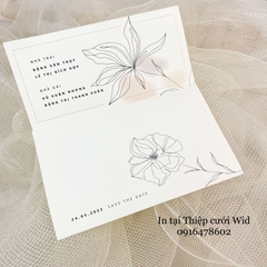Ngang 358 - Thiệp đen trắng tối giản