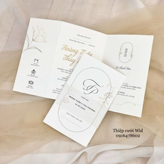 Ngang 354 - Thiệp trắng nhẹ nhàng sang trọng