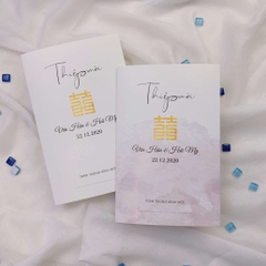 220 CN - Thiệp hiện đại phong cách tối giản