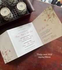 359 Vuông - Thiệp hoa nhí Vintage