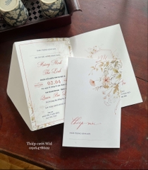 359 CN - Thiệp hoa nhí Vintage