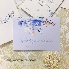 PB 086 - Thiệp Hoa Hồng Xanh