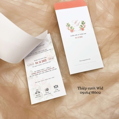 3 lá 365 - Thiệp hoa trà đỏ tinh tế