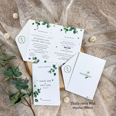 100 CN - Thiệp họa tiết Cỏ Xanh