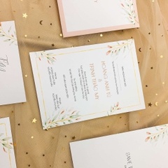 PB 289 - Thiệp hiện đại kết hợp họa tiết hoa