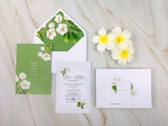 PB 206 - Thiệp hoa Sứ nền xanh hiện đại