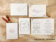 PB 119 - Thiệp cưới Hoa nhí nhẹ nhàng, vintage