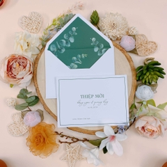 PB 307 - Thiệp hoa lá sắc xanh mùa hè