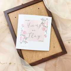299 Vuông - Thiệp Hoa Hồng dây leo nhẹ nhàng, tinh tế
