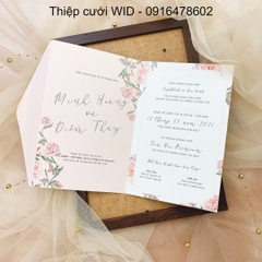 299 CN - Thiệp Hoa Hồng dây leo nhẹ nhàng, tinh tế