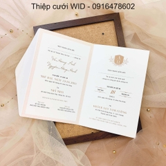 303 CN - Thiệp phong cách Hàn Quốc kết hợp in ảnh cưới