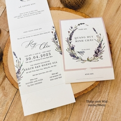 May 385 -  Thiệp hoa lavender tím sang trọng, hiện đại