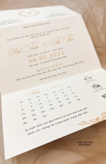 Ngang 388 - Thiệp lá liễu nhẹ nhàng tối giản