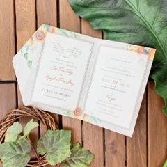 243 CN - Thiệp hoa Hướng Dương nền Kraft