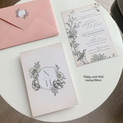 PB 387 - Thiệp cưới cổ điển, sang trọng