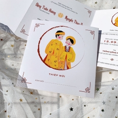 306 Vuông - Thiệp hiện đại in hình chibi