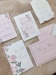 PB 299  - Thiệp Hoa Hồng dây leo nhẹ nhàng, tinh tế