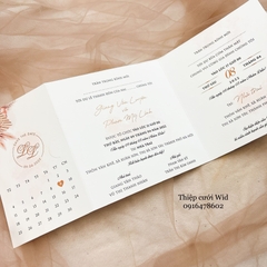 334 Vuông - Thiệp sắc cam đào sang trọng, tinh tế