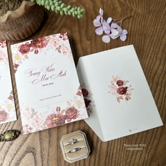 443 CN - Thiệp hoa Hồng Kép Đỏ sang trọng