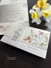 Ngang 451 - Thiệp hoa cỏ nhí phong cách Vintage