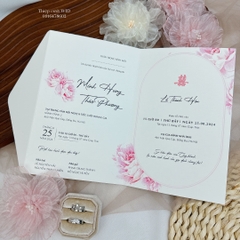452 CN - Thiệp hoa Mẫu Đơn hồng sang trọng