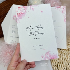 452 CN - Thiệp hoa Mẫu Đơn hồng sang trọng