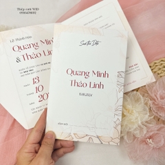 447 CN - Thiệp hoa sen vàng hiện đại