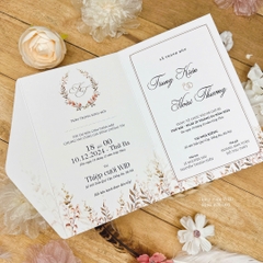 465 CN  - Thiệp họa tiết hoa nhí Vintage