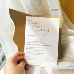 Thiệp theo ý tưởng - Thiệp phong bì nắp lượn sóng