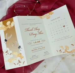 Ngang - Thiệp họa tiết chim hạc