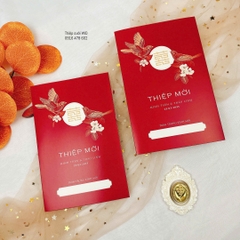 493 CN  - Thiệp đỏ hiện đại