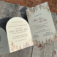 Oval 465 ziczac - Thiệp họa tiết Vintage hiện đại, sang trọng
