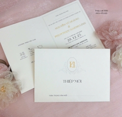 CC 28 - Thiệp phong bì giấy mĩ thuật kết hợp dập thúc nổi