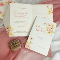 542 CN - Thiệp họa tiết cỏ mùa xuân nhẹ nhàng