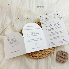 546 ziczac - Thiệp họa tiết Vintage hiện đại, sang trọng