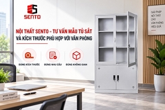 Tổng hợp kích thước tiêu chuẩn tủ sắt văn phòng Sento