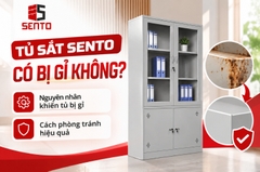 Tủ sắt Sento có bị gỉ không? Nguyên nhân và cách phòng tránh