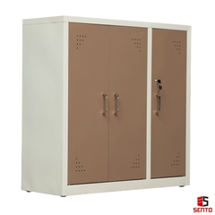 Tủ giày sắt màu cà phê