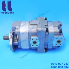 705-51-32080 Bơm Nâng Hạ, Bơm Lái Xúc Lật Komatsu WA450-1 WA470-1- Bơm Hai Tầng