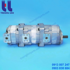 Bơm Thủy Lực - Bơm Bánh Răng - Bơm Chính 705-56-24080  Xe Đào Komatsu PC60-3 - Bơm Ba Tầng
