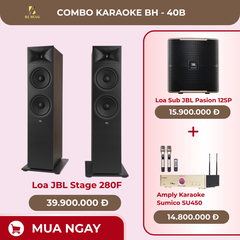 Loa JBL Stage 280F, Amply Karaoke  Sumico SU450, Loa Sub JBL Pasion 12SP